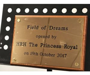 Field of Dreams Royal Opening Plaque