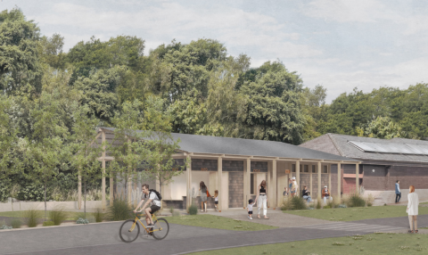 Castle Semple cycle hub - artist's impression