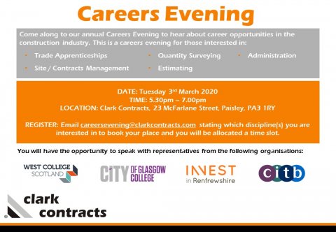 Careers Evening Poster 2020