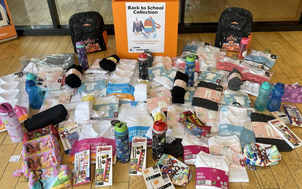 Clark Contracts donates school supplies to support local schools