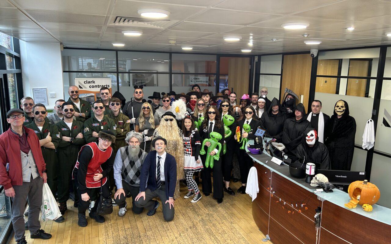 Clark Contracts raise £1,000 for SAMH with Halloween fundraiser