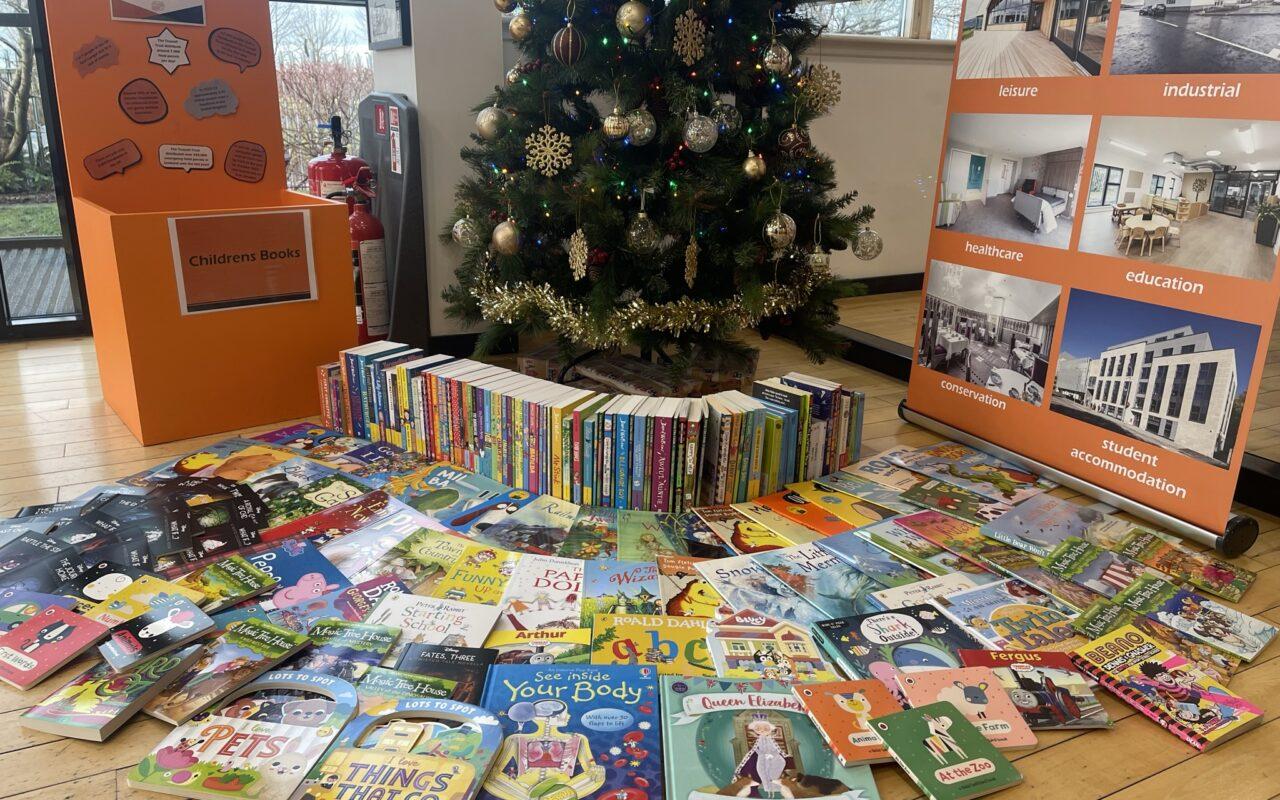 Clark Contracts donates over 200 books to Action for Children
