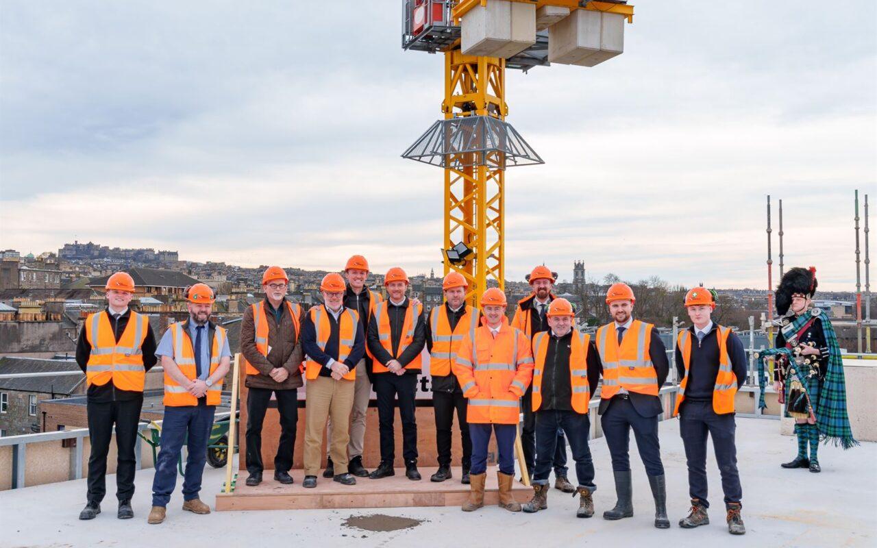 The Pepper Mill student accommodation in Edinburgh celebrates ‘topping out’