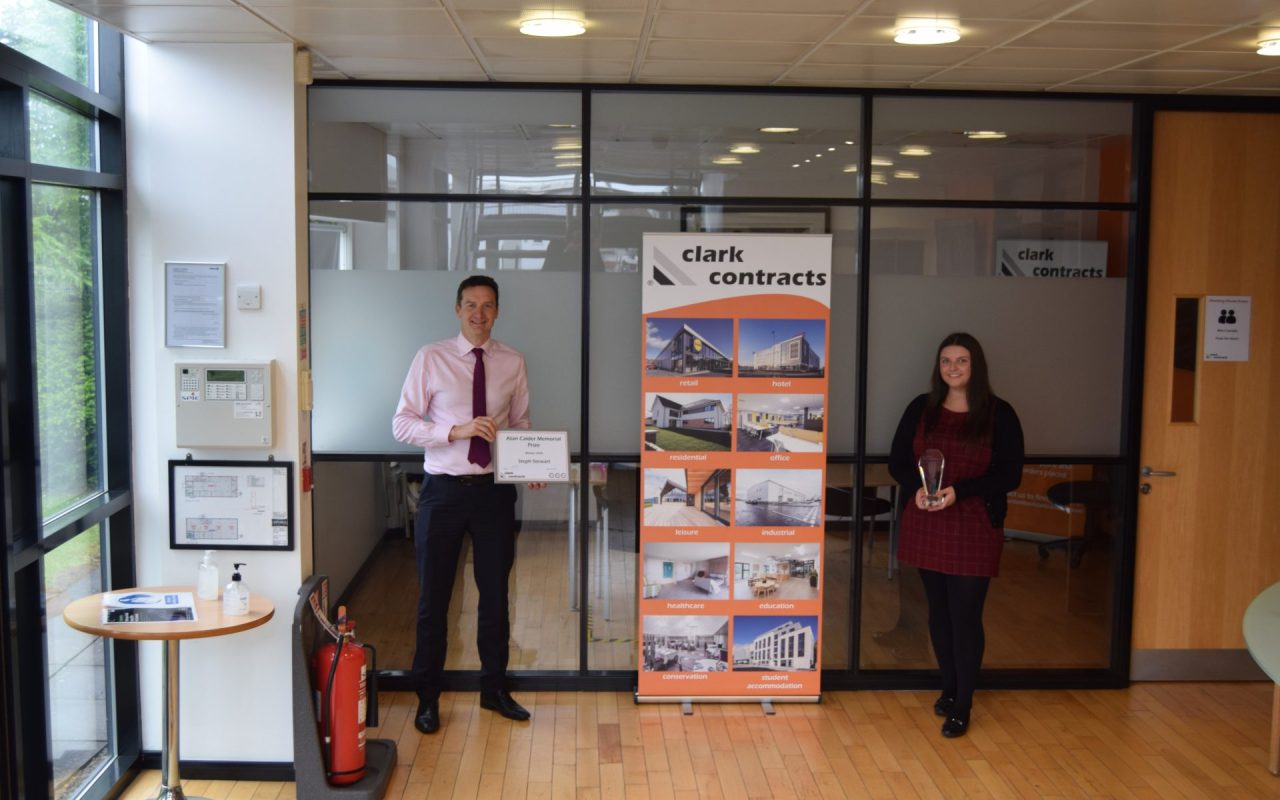 Clark Contracts present Alan Calder Memorial Prize