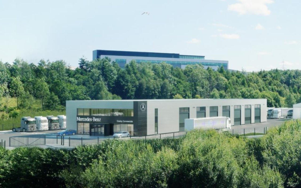 Clark Contracts to complete New Mercedes-Benz Truck & Bus Dealership at Eurocentral, Scotland