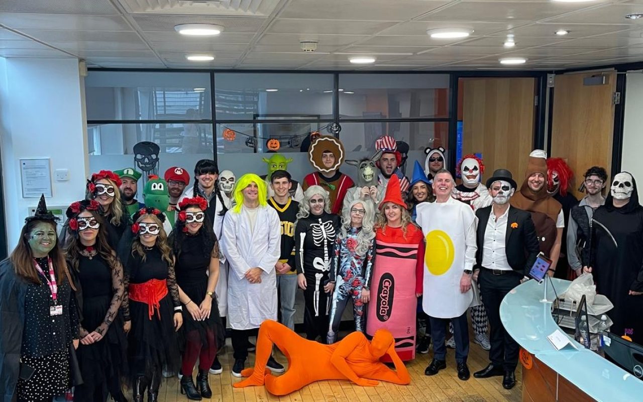 Clark Contracts raise £1,000 for SAMH with Halloween fundraiser