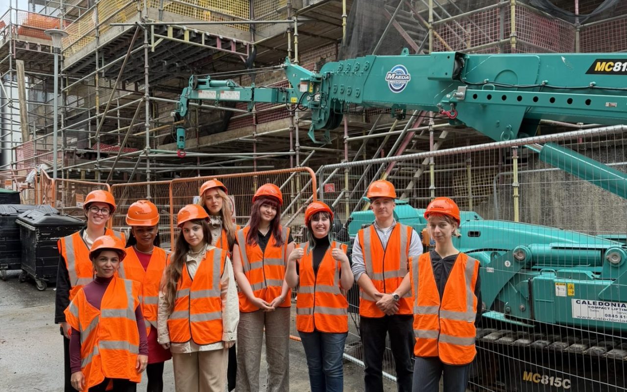 Clark Contracts welcomes The University of Edinburgh students for construction careers site visit